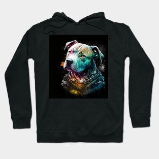 Pitbull Puppy doggy dog Sci-fi Hoodie